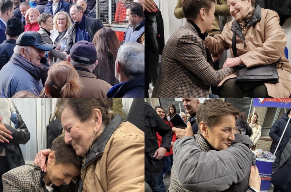 Ogromne gužve u Aranđelovcu na prikupljanju potpisa; Brnabić sa građanima: "Velika zahvalnost"