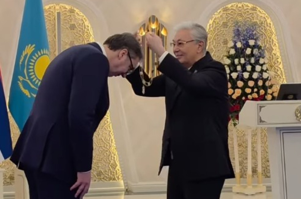 Tokajev odlikovao Vučića Ordenom zlatnog orla – najvišim priznanjem koje postoji u Kazahstanu VIDEO