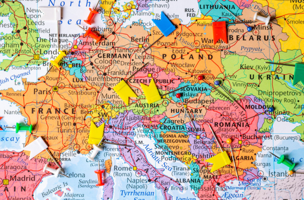Pojavila se mapa evropskih regiona; Hrvati besni, evo šta je sa Srbijom FOTO