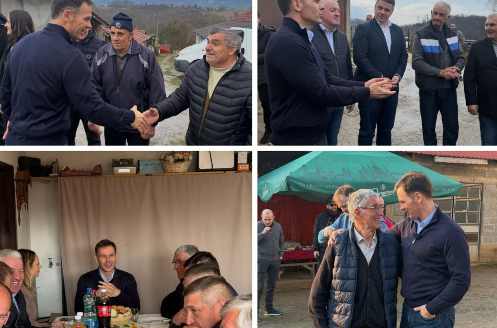 Mali posetio domaćinstva Broćića i Ćendića: "Srpskom seljaku potrebne su njive i putevi" FOTO