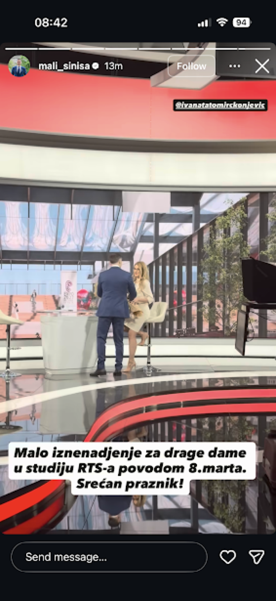 Siniša Mali sa građankama u Mirijevu: Žene su stub svakog društva; Drage dame, srećan 8. mart FOTO/VIDEO