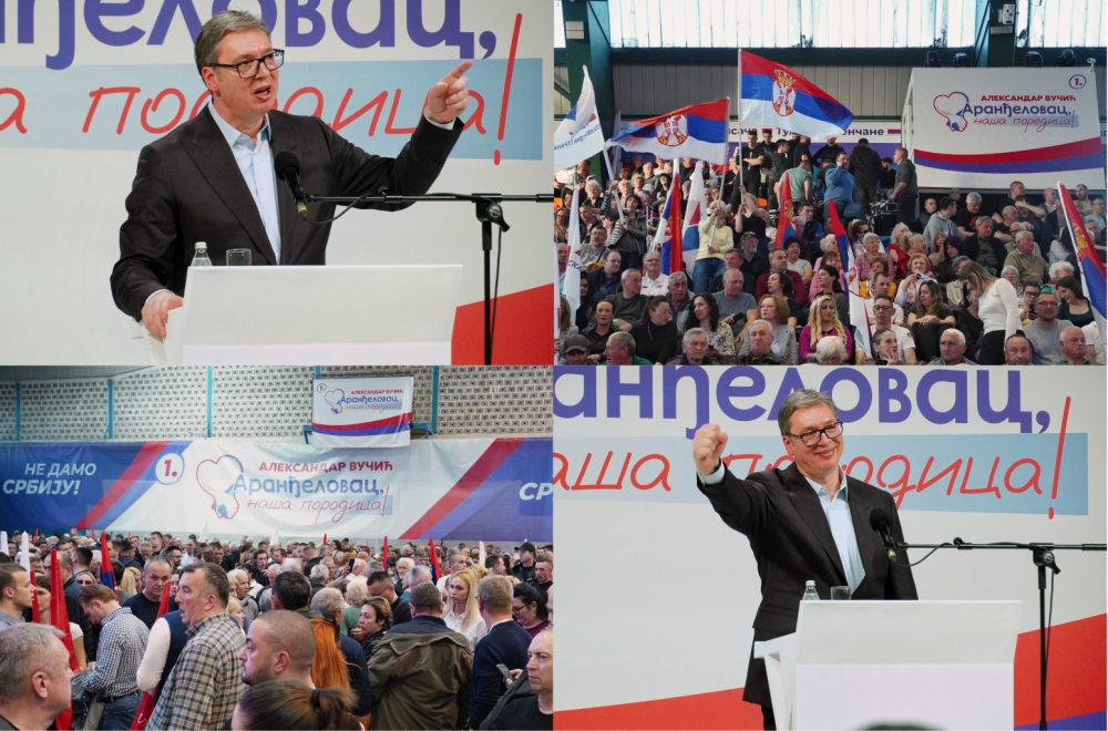Vučić u Aranđelovcu; "Pokušali su da nam sruše Srbiju"; "Nećemo povratak u prošlost, hoćemo u budućnost" FOTO