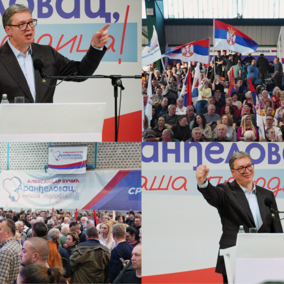Vučić u Aranđelovcu; "Pokušali su da nam sruše Srbiju"; "Nećemo povratak u prošlost, hoćemo u budućnost" FOTO