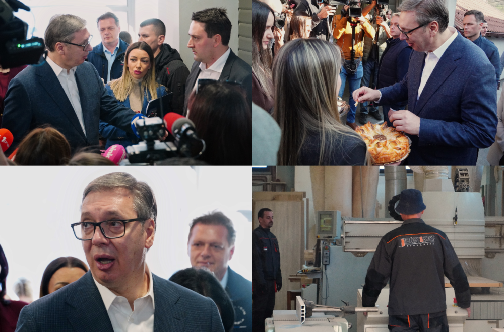 Vučić obišao kompaniju "Bobi Stef": "Programi su zbog vas, da sačuvamo ekonomiju i zaposlimo ljude" FOTO/VIDEO