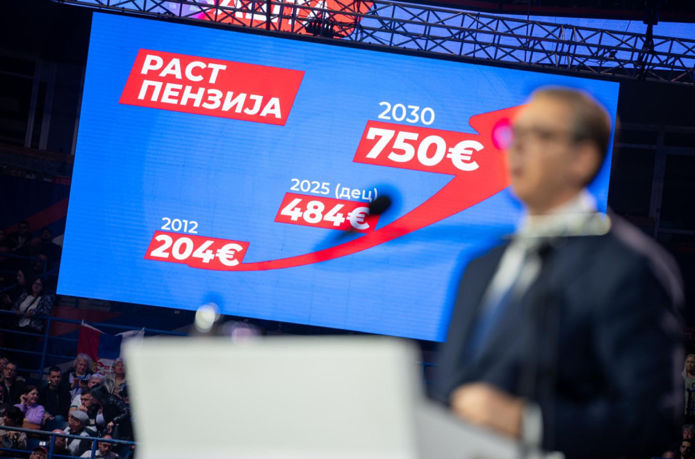 Vučić: Za četiri godine prosečna penzija biće 750, a plata 1.700 evra