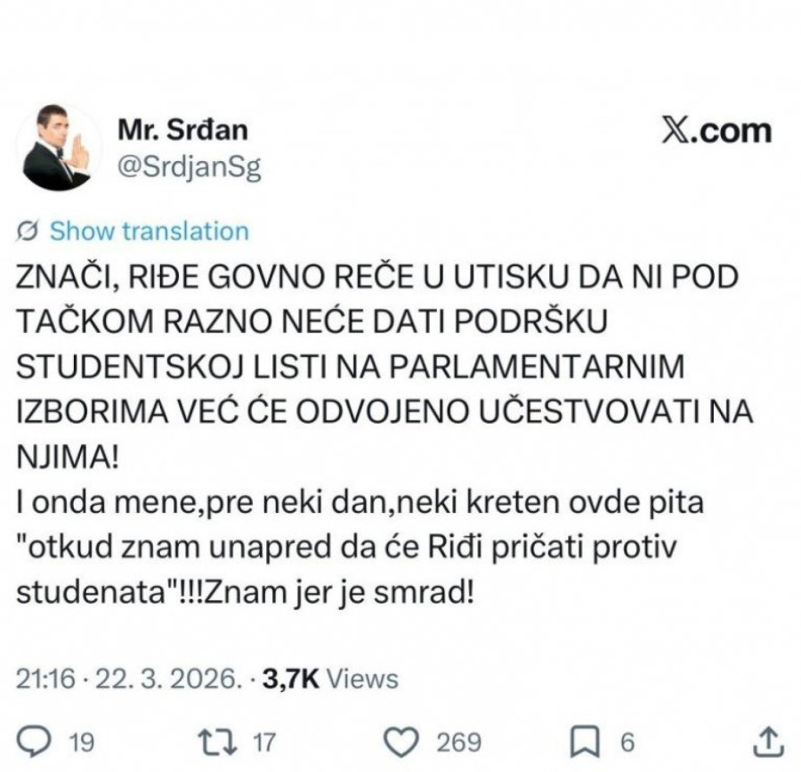 Nastavlja se otvoreni rat; Đilas razbesneo blokadere, stigao odgovor FOTO