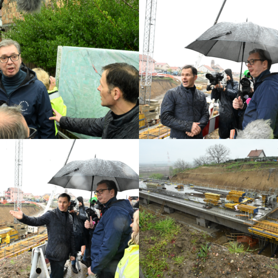Vučić obišao gradilište EXPO: "Veoma sam zadovoljan"; "Nacionalni stadion će biti jedan od najlepših"