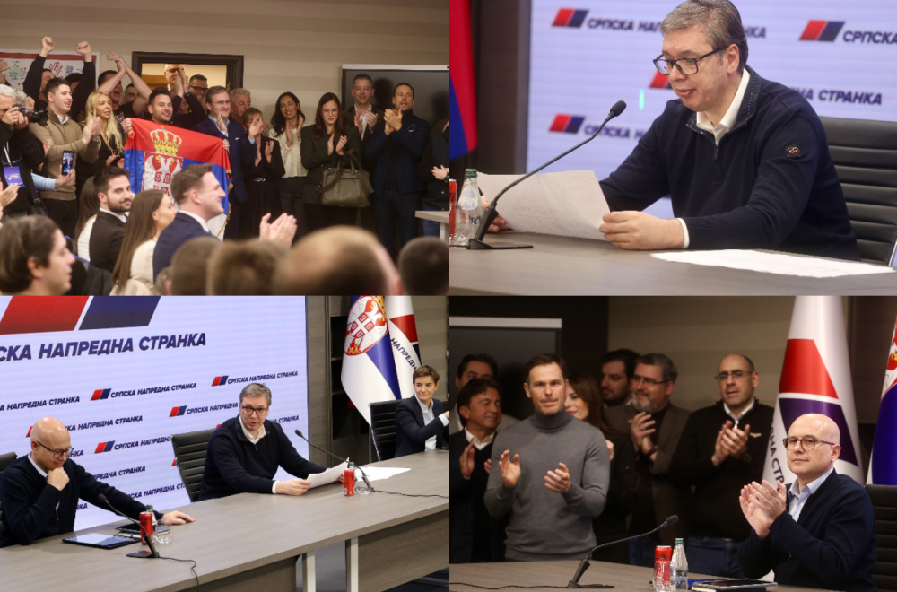 Vučić saopštio rezultate izbora; Ubedljiva pobeda SNS – 10:0; "Hvala Srbiji"