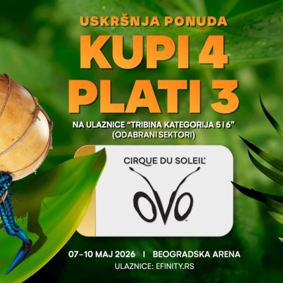 "Kupi četiri plati tri": Velika uskršnja akcija za Cirque du Soleil u Beogradskoj areni