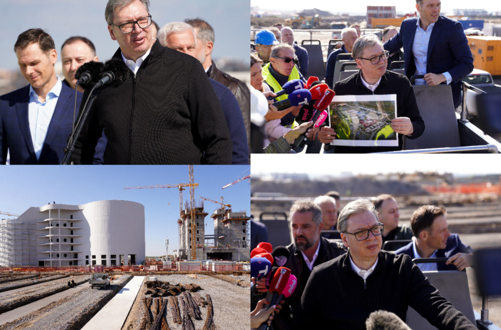Vučić obišao gradilište u okviru EXPO projekta: "Ovo će biti najlepši deo Beograda" FOTO/VIDEO