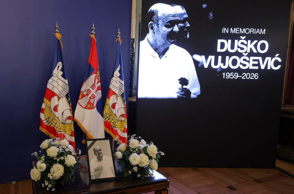 Sports legends at the commemoration for Duško Vujošević