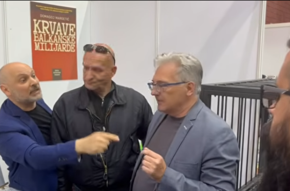 Potpuni haos u Sarajevu – Margetić nakon promocije napao obaveštajca BiH: "Makni se od moga štanda..." VIDEO