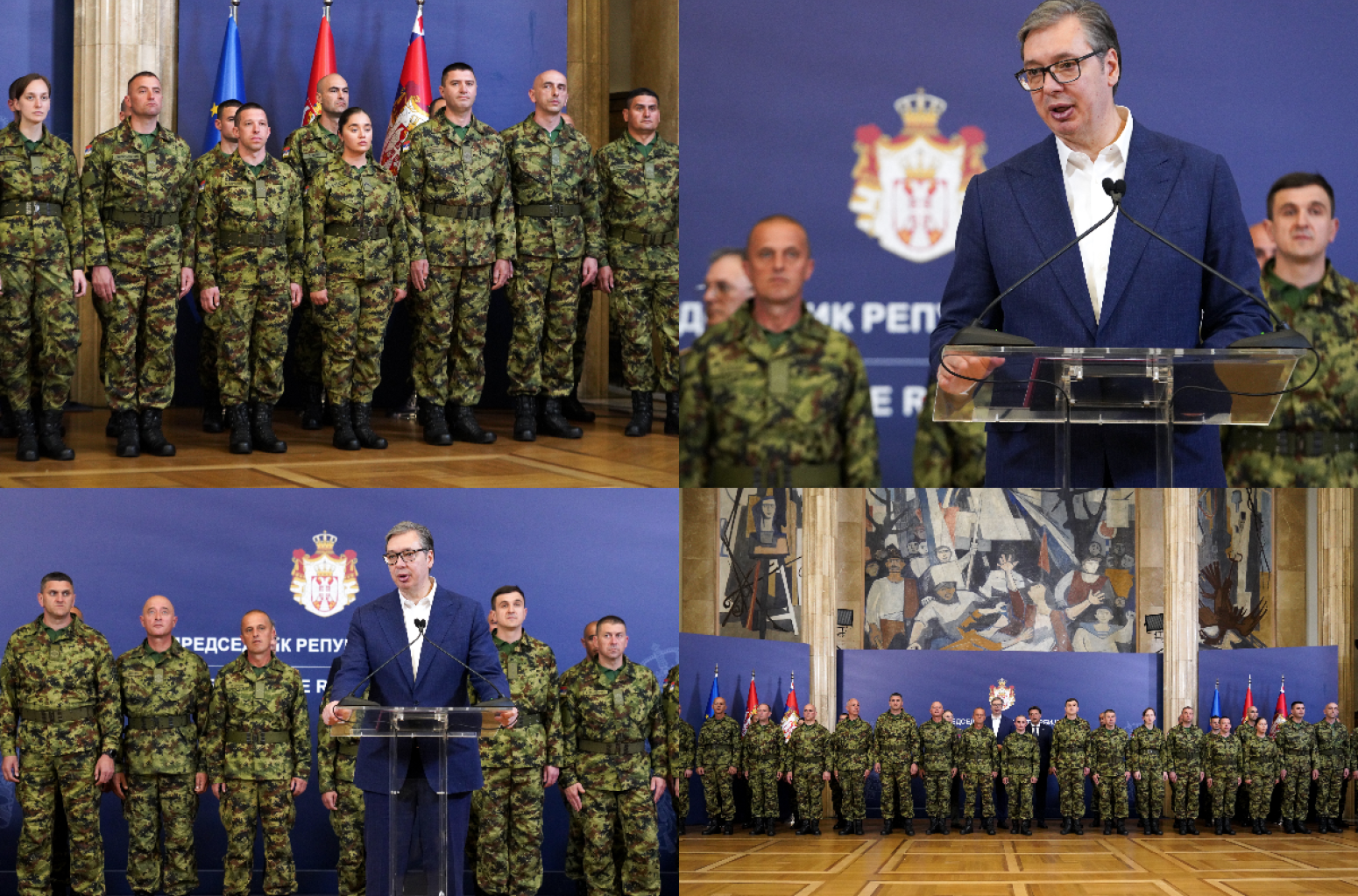 Srpski mirovnjaci kod Vučića: "Veoma hrabri ljudi"; "Pokazali smo kako se štiti međunarodno pravo" VIDEO