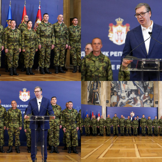 Srpski mirovnjaci kod Vučića: "Veoma hrabri ljudi"; "Pokazali smo kako se štiti međunarodno pravo" VIDEO
