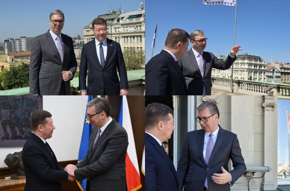 Vučić sa Okamurom: "Zahvalnost na razumevanju situacije na KiM"; "Nastavićemo da unapređujemo saradnju" VIDEO