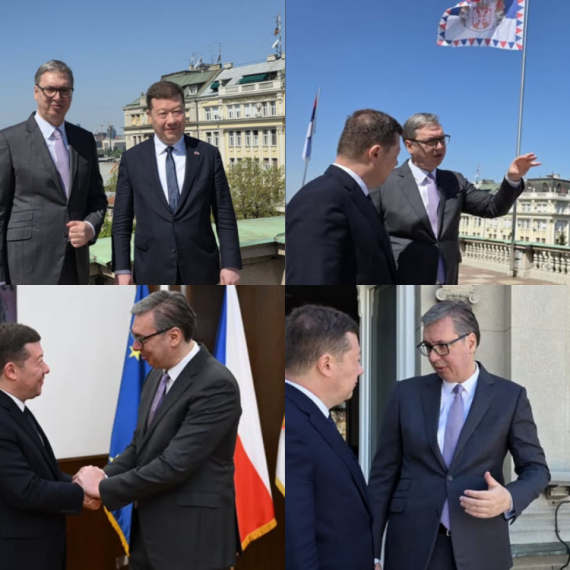 Vučić sa Okamurom: "Zahvalnost na razumevanju situacije na KiM"; "Nastavićemo da unapređujemo saradnju" VIDEO