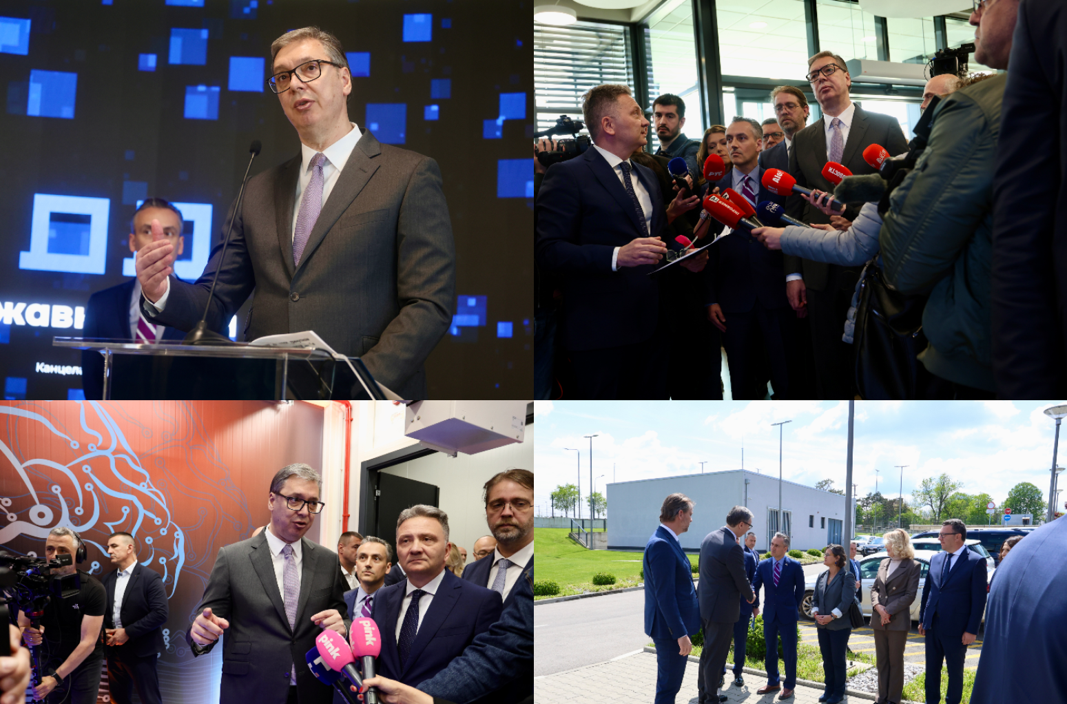 Vučić: "€100 million invested in a data center"; "2.6 mil attempted hacker attacks on Serbia's infrastructure"