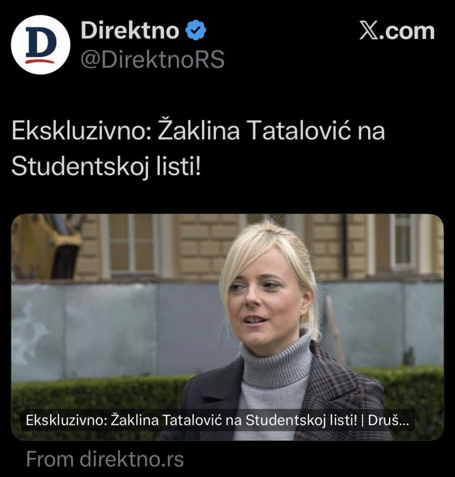 FDU professor: If Tatalović accepted an invitation to the Students