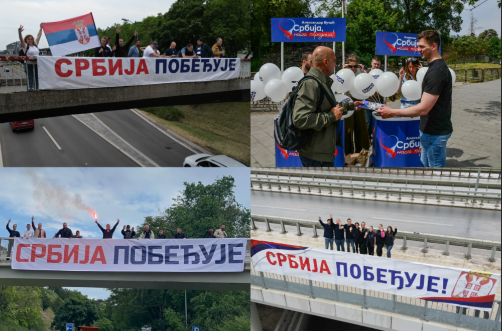 "Srbija pobeđuje" osvanulo širom Beograda; Moćna poruka u Zemunu, Batajnici, Zvezdari, Surčinu... FOTO/VIDEO