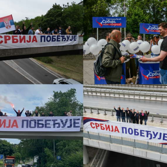 "Srbija pobeđuje" osvanulo širom Beograda; Moćna poruka u Zemunu, Batajnici, Zvezdari, Surčinu... FOTO/VIDEO