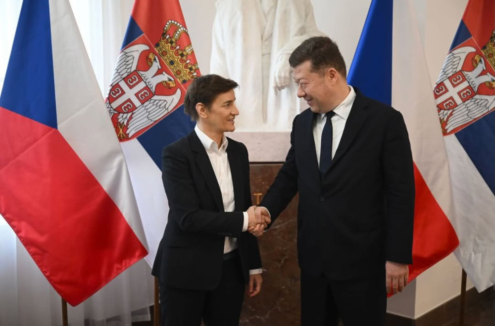 Brnabić sa Okamurom: "Potvrdili smo izuzetno prijateljske odnose Srbije i Češke" FOTO