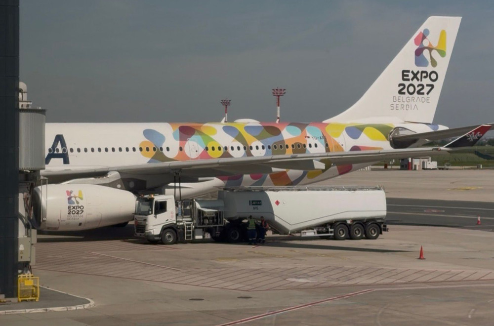 Brendirani avion kao nastavak promocije EXPO 2027 koja će okupiti svet u Srbiji FOTO