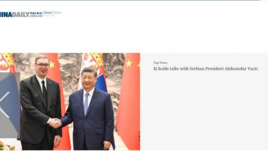 Čelično prijateljstvo Srbije i Kine; Vučić i Si glavna tema u kineskim medijima FOTO