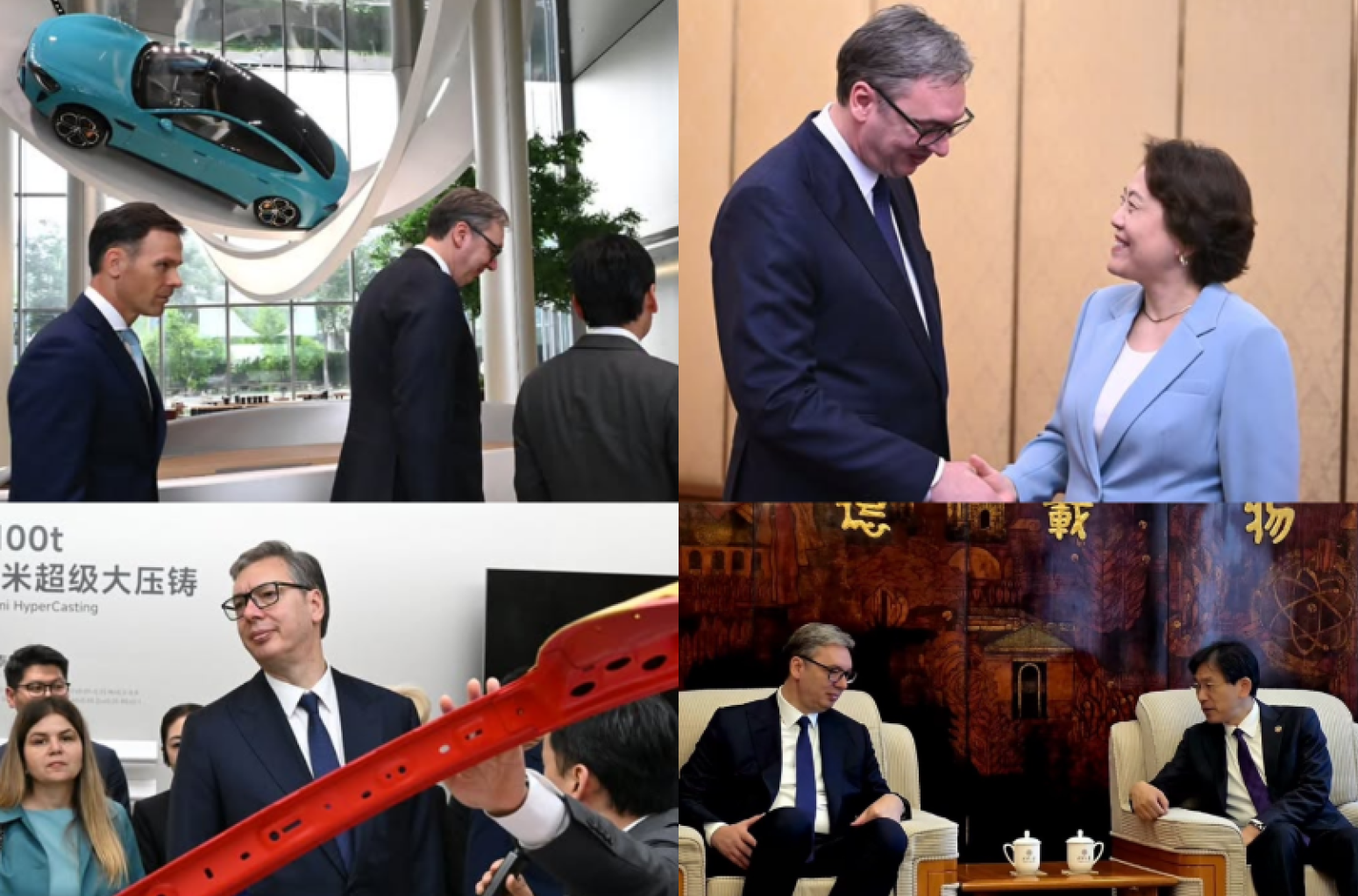 Third day of historic visit to China; Aleksandar Vucic visits Xiaomi factory; Strong messages from Beijing