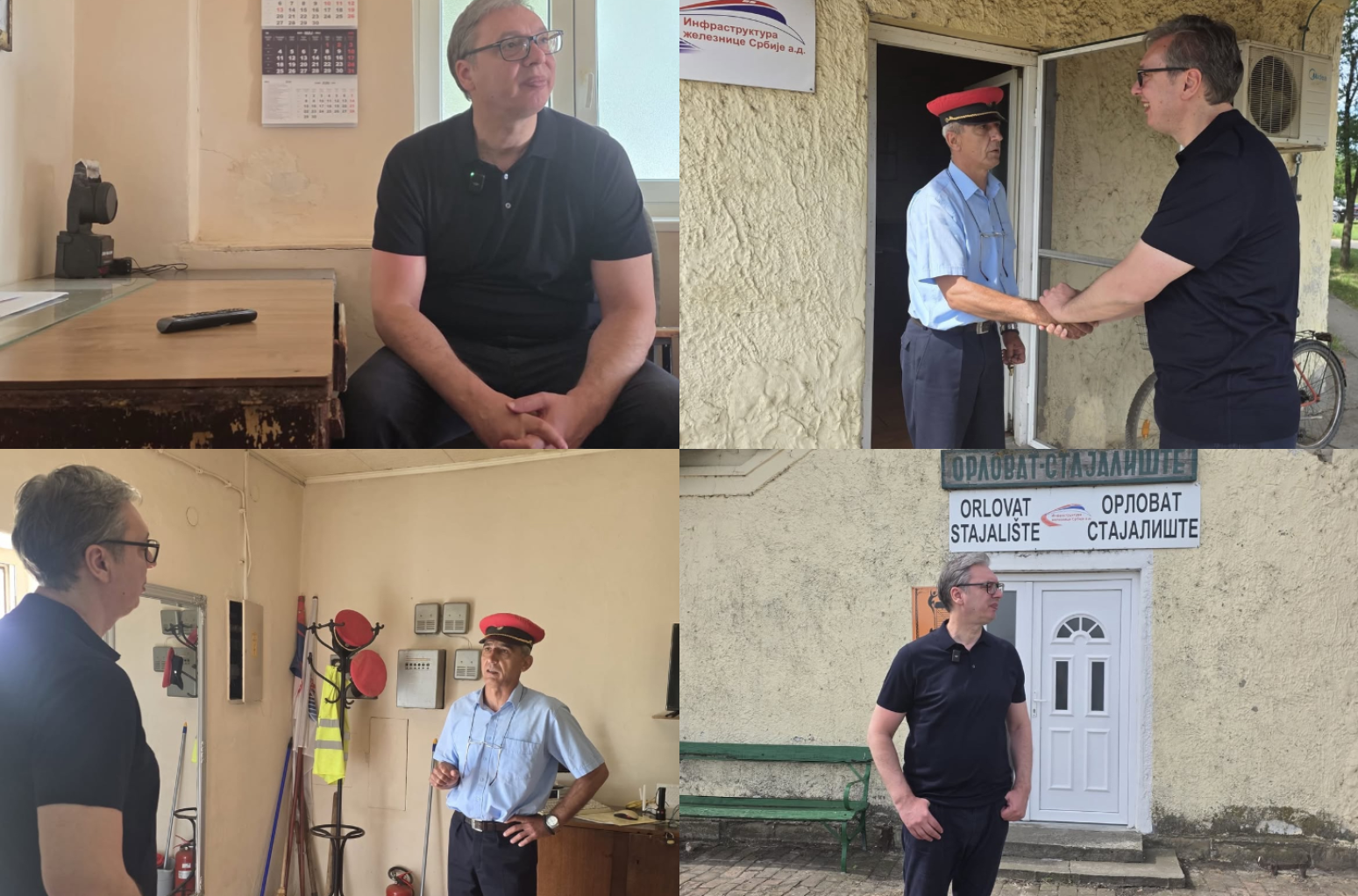 Vučić ispunio obećanje; Posetio železničku stanicu u Orlovatu – sada obećao rekonstrukciju VIDEO