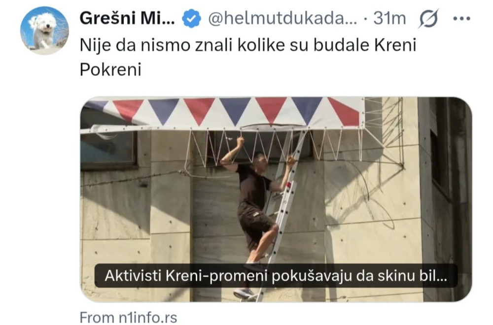 Novi cirkus blokadera: Sada su uspeli da se posvađaju i oko ptica FOTO
