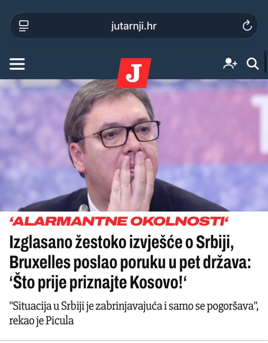 Hrvatski mediji likuju – kampanja je na vrhuncu: Pritisci na Srbiju i Vučića FOTO