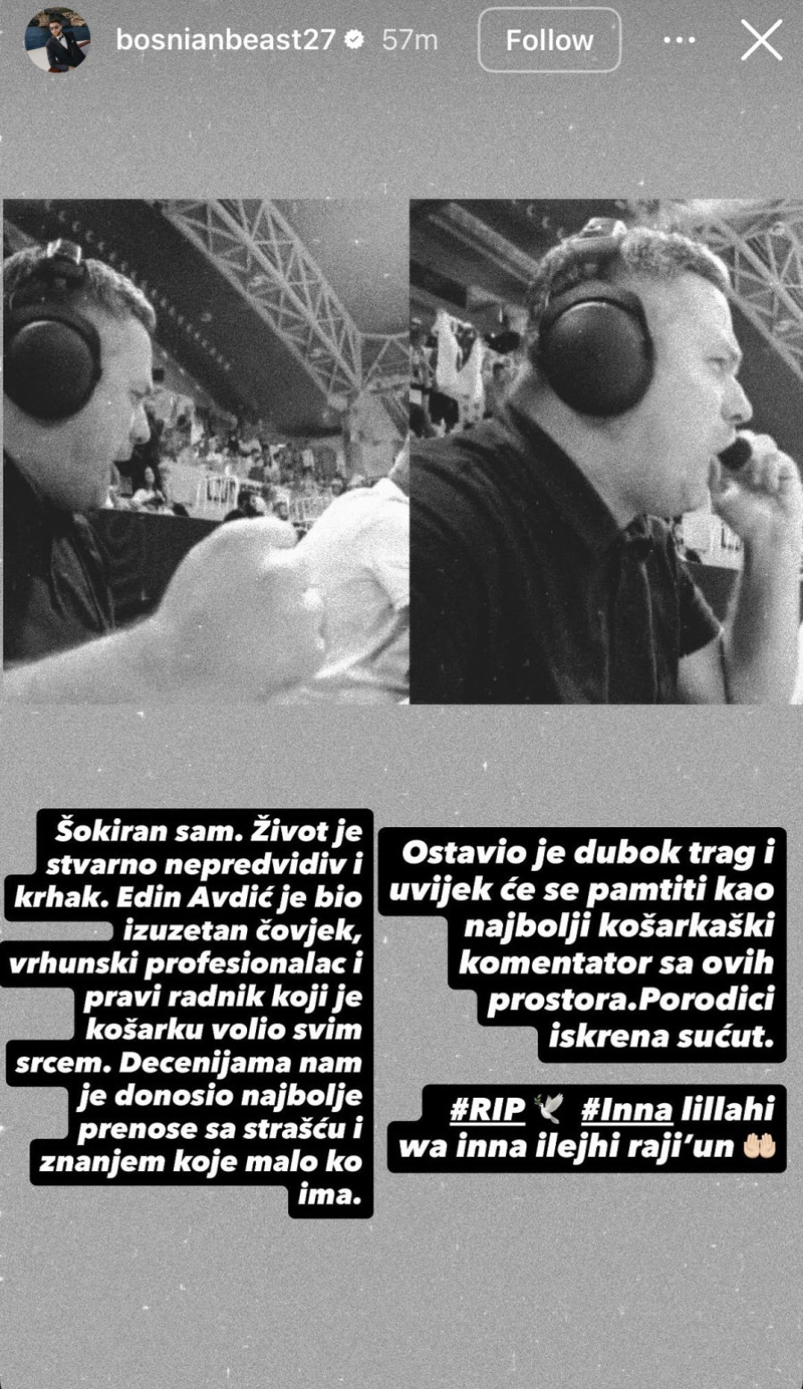 Nurkić u šoku zbog Edina: Život je stvarno...