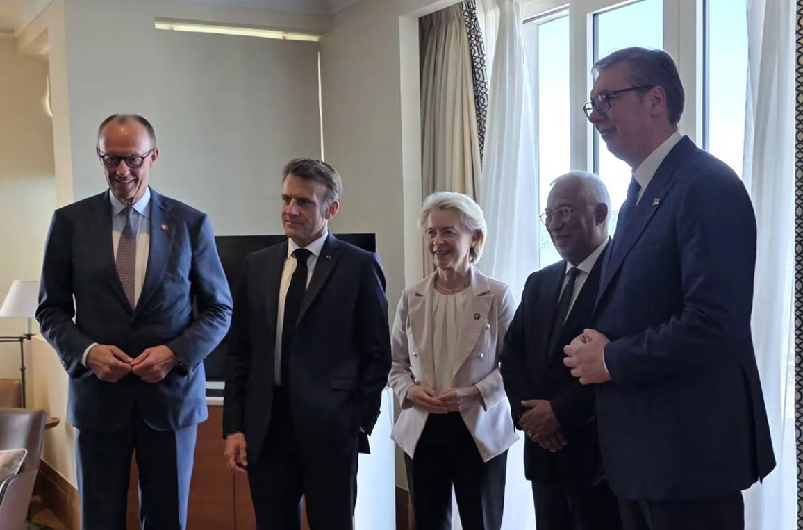 Vučić with von der Leyen, Costa, Merz and Macron: "On Serbia's European future" VIDEO