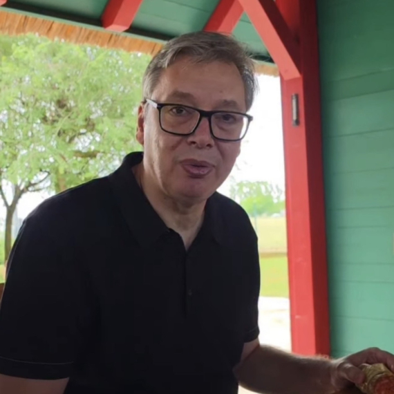 Vučić: "Vratio se u Srbiju, ne mogu da sakrijem svoju sreću"; "Uz prave evropske vrednosti, slaninu, kulen..."
