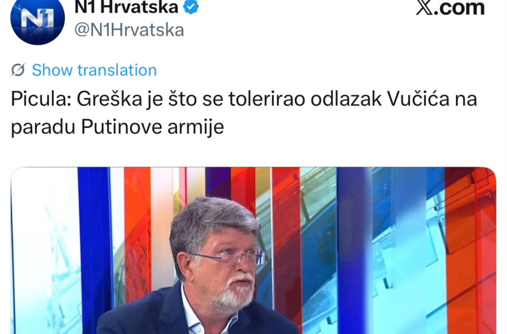 Picula opet udario na Vučića; Smeta mu što je predsednik Srbije bio u Moskvi