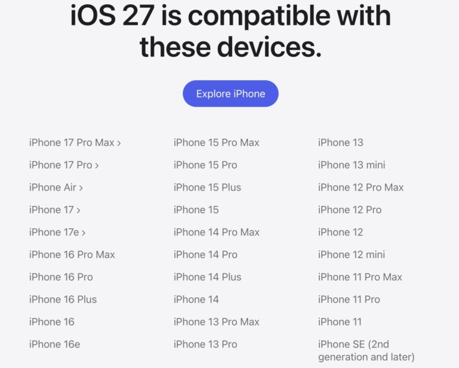 Da li je vaš iPhone na spisku? Ovi uređaji podražavaju novi iOS 27