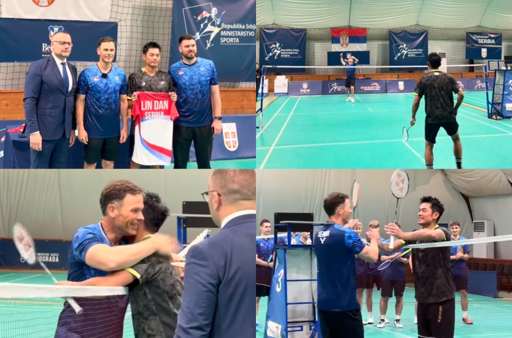 Mali odigrao meč sa Lin Danom: "U badmintonu smo izgubili, ali na kraju dana važno je da Srbija pobeđuje"
