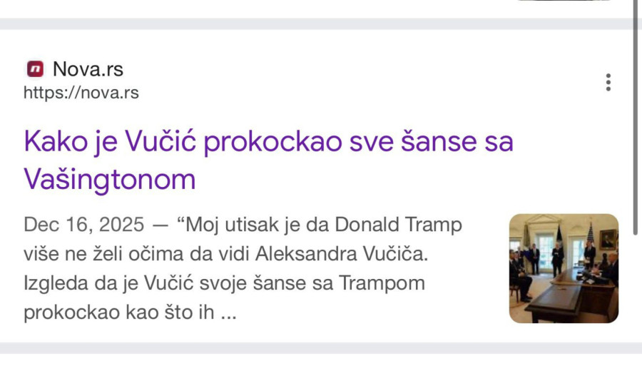 Blokaderska fabrika laži: Od Loši odnosi sa Amerikom do Amerika je loša FOTO