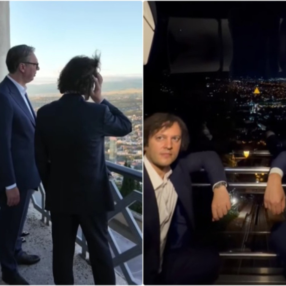 Vučić: "Tbilisi iz ove perspektive izgleda impresivno"; "Sada razumem zašto svi preporučuju ovu vožnju" VIDEO