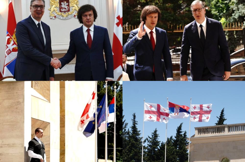 Vučić u Gruziji; Sastao se sa premijerom Kobahidzeom; Održan sastanak delegacija Srbije i Gruzije FOTO
