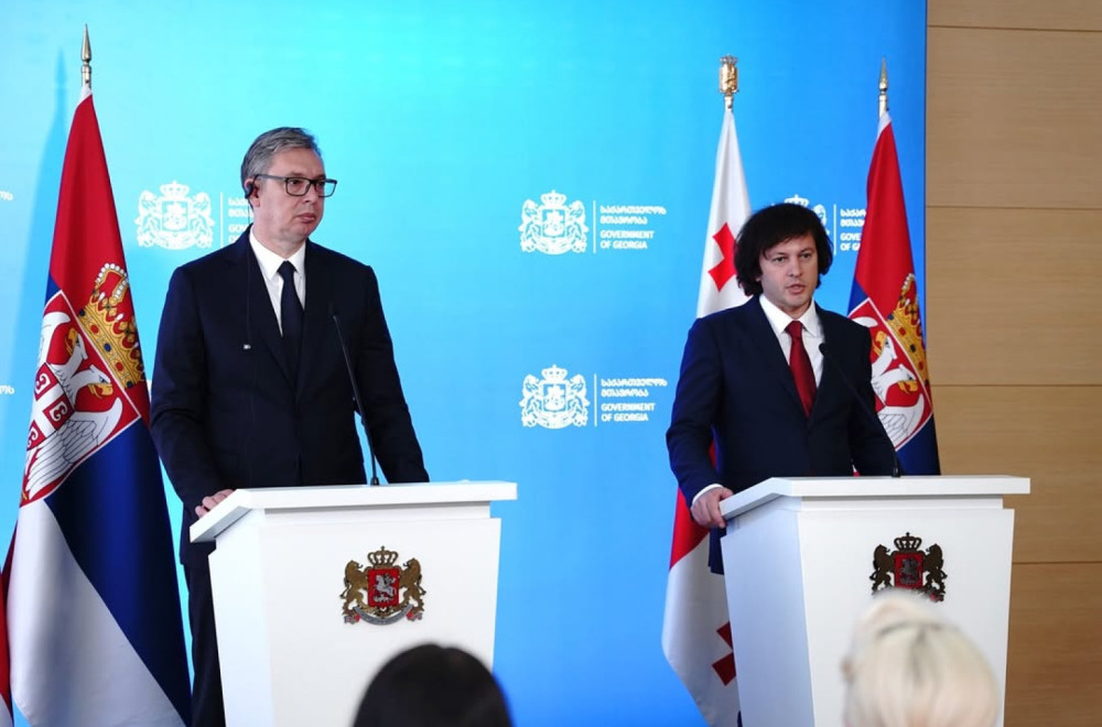 Vučić i Kobahidze nakon sastanka: "Gruzija je bratska zemlja"; "Vučić je primer vladavine" VIDEO