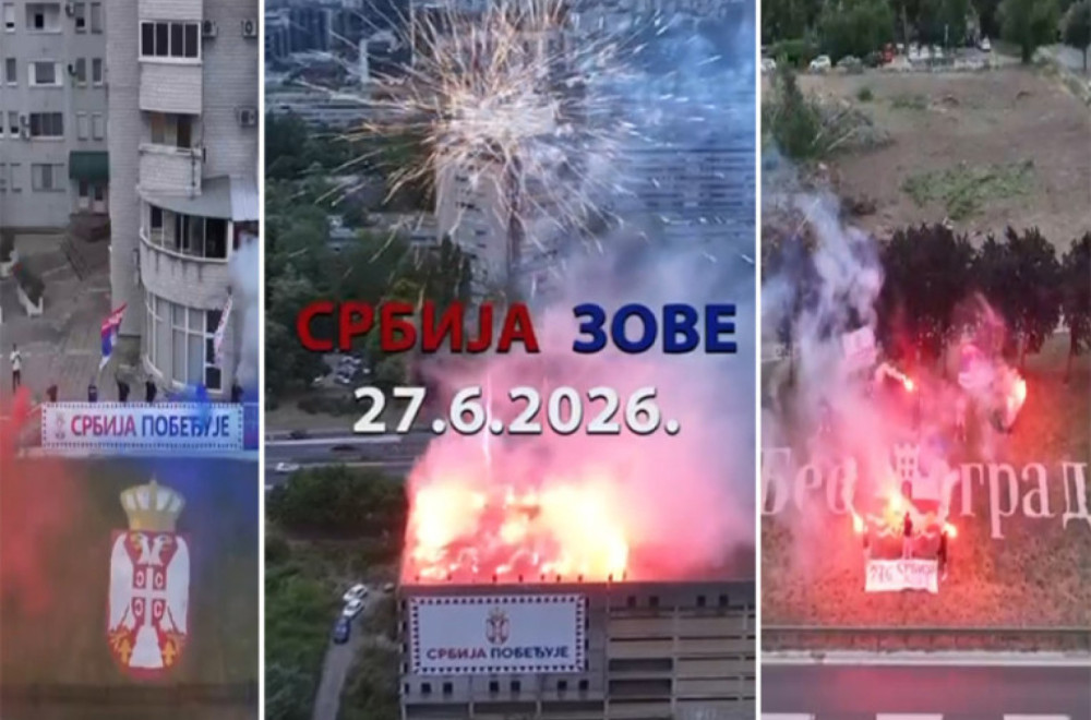 Beograd šalje jasnu poruku pred 27. jun: "Srbija pobeđuje" osvanulo širom grada