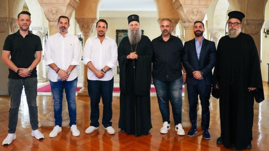 Nikos Vertis kod srpskog patrijarha: Radujem se što sam u Srbiji FOTO