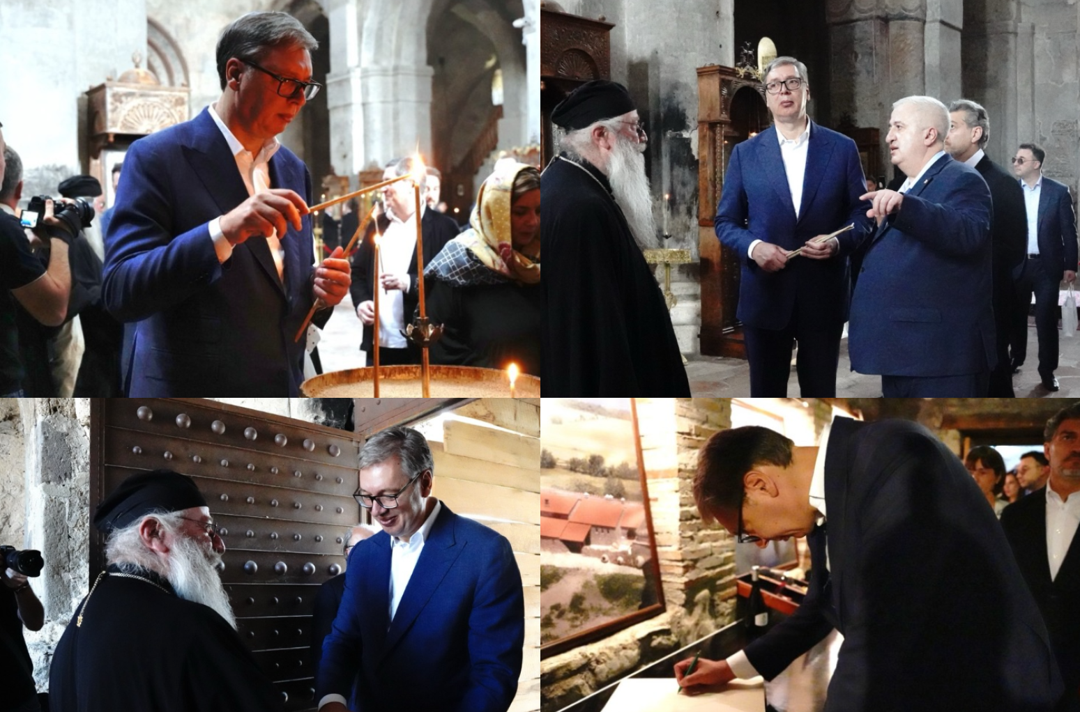 Vučić obišao manastirski kompleks u Alaverdiju: "Jedna od najlepših uspomena koje nosim iz Gruzije" FOTO