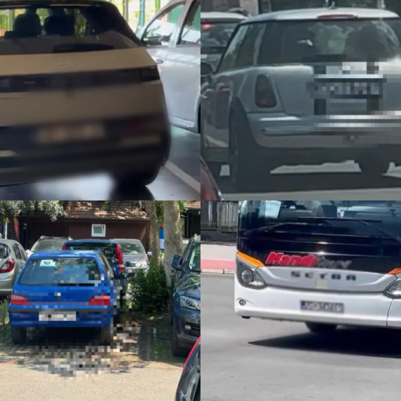 Novi Sad okupiran automobilima iz Hrvatske; Puna podrška blokaderima u rušenju Srbije FOTO
