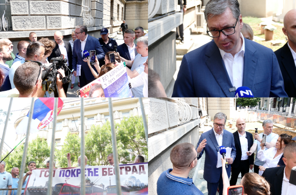 Vučić izašao pred demonstrante: "Dijalogom rešavamo probleme"; "Spremićemo odgovor u roku od sedam dana"