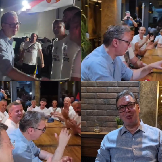 Inđijom odjekivalo "Aco Srbine"; Vučić: "Posle toliko pređenih kilometara, red je bio da malo odmore" VIDEO