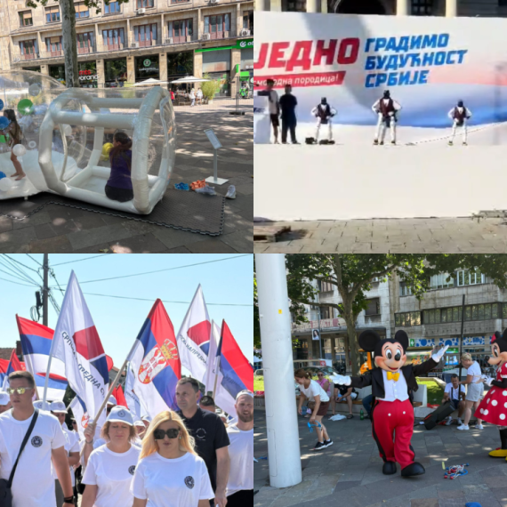 Generalna proba: Roboti uvežbavaju "Moravac"; Počeo dečji program; Kolone peške stižu u Beograd FOTO/VIDEO