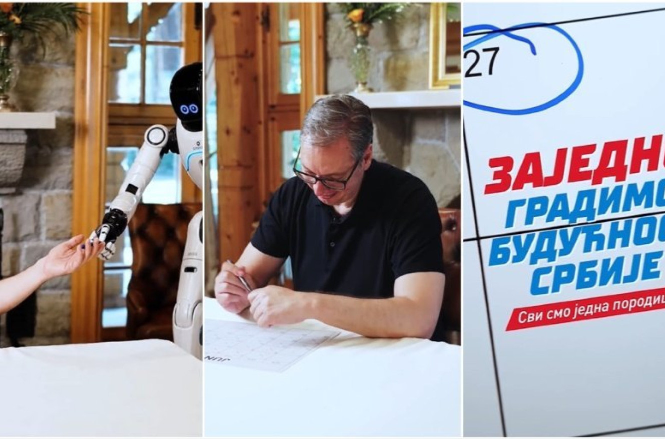 Vučić objavio novi video sa robotima: "Dobro došli u Beograd, da zajedno gradimo budućnost" VIDEO