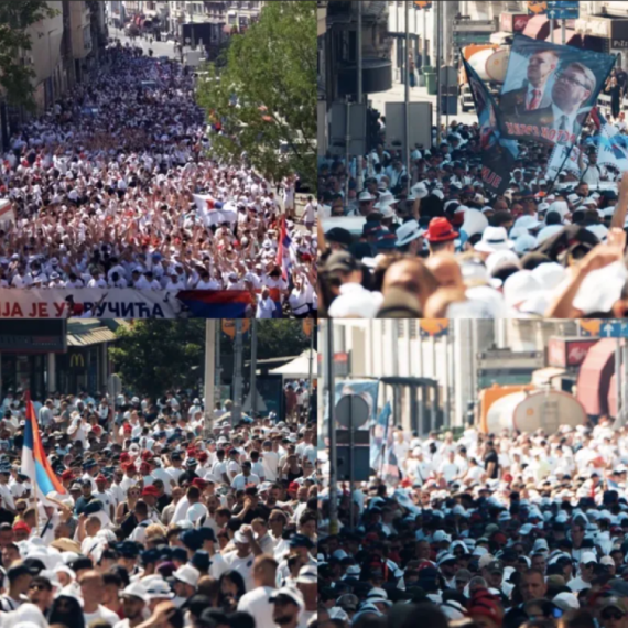 Divne scene, reke ljudi stižu u Beograd; Mladi uz Vučića i Srbiju; Bajkeri stigli ispred Skupštine FOTO/VIDEO